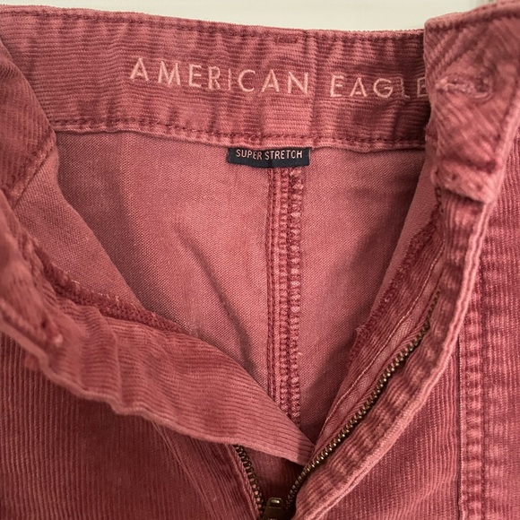 Burgundy Corduroy High Waisted Skirt - Picture 5 of 5